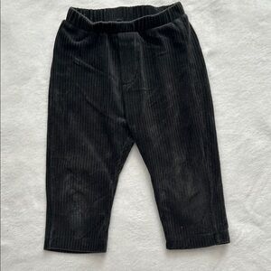 Zara Boy Black Corduroy Velvet Pants
